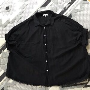 Umgee Black Button-Down Shirt
